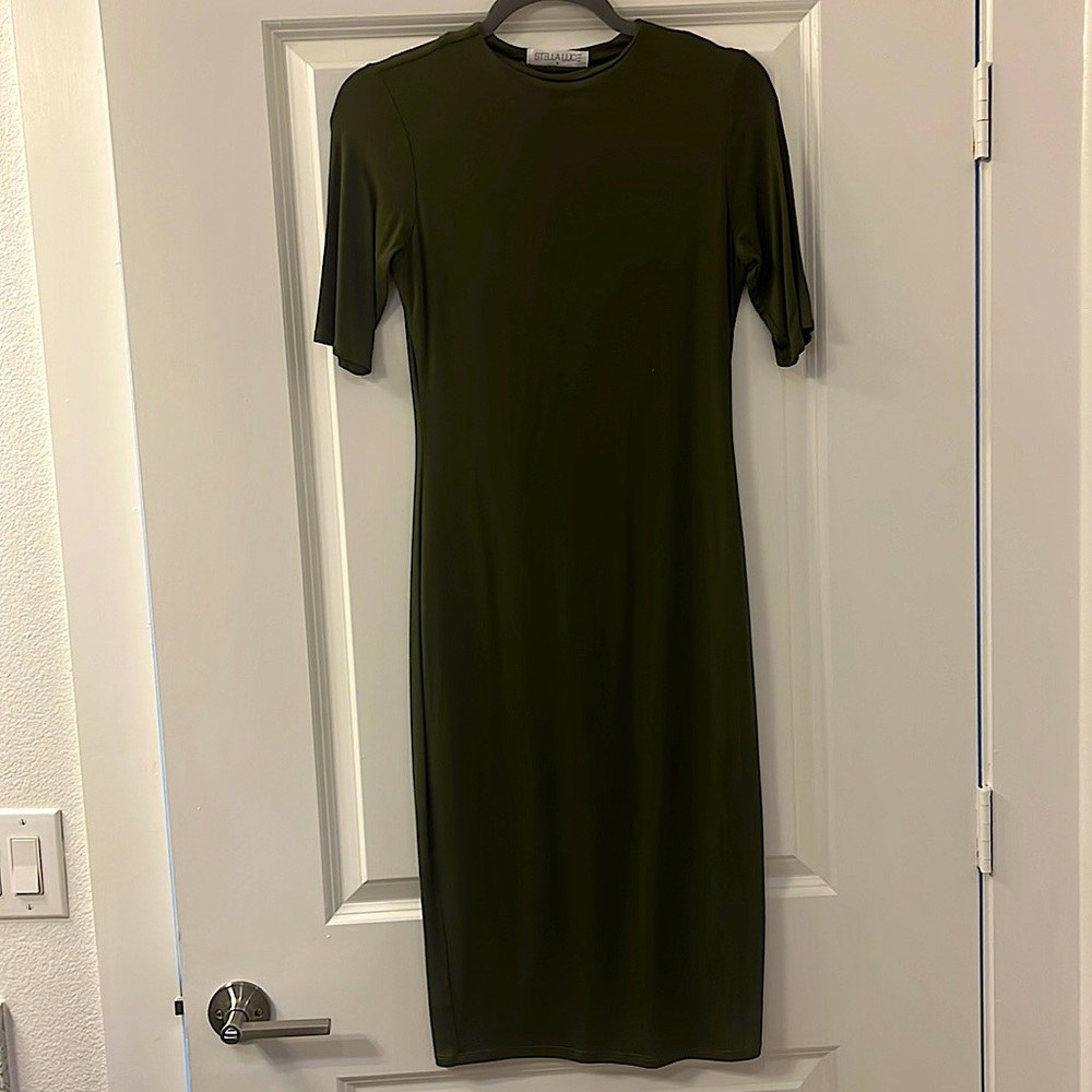 Mid Length Fitted Dress